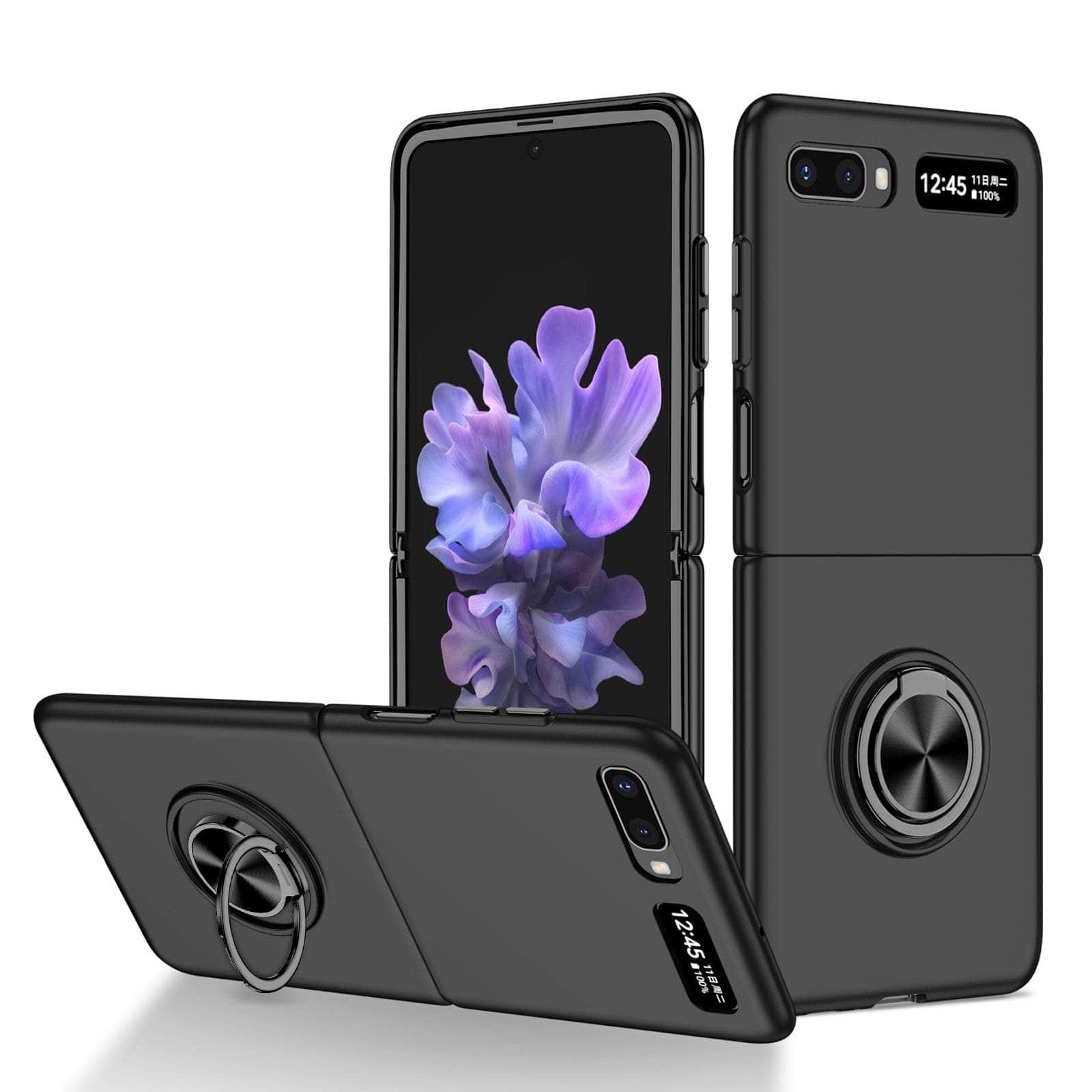 Samsung Galaxy Z Flip 4 Protective Case with Anti-Fall Kickstand Ring - Perfect for Hands-Free Viewing, Video Calls & Outdoor Activities