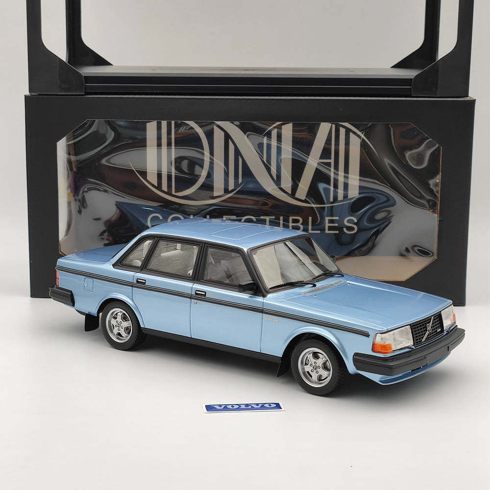 1/18 Scale Volvo 244 Turbo Resin Model Car - Limited Edition Blue Collectible (DNA000135) | Perfect for Car Enthusiasts, Display Collections & Gift Giving