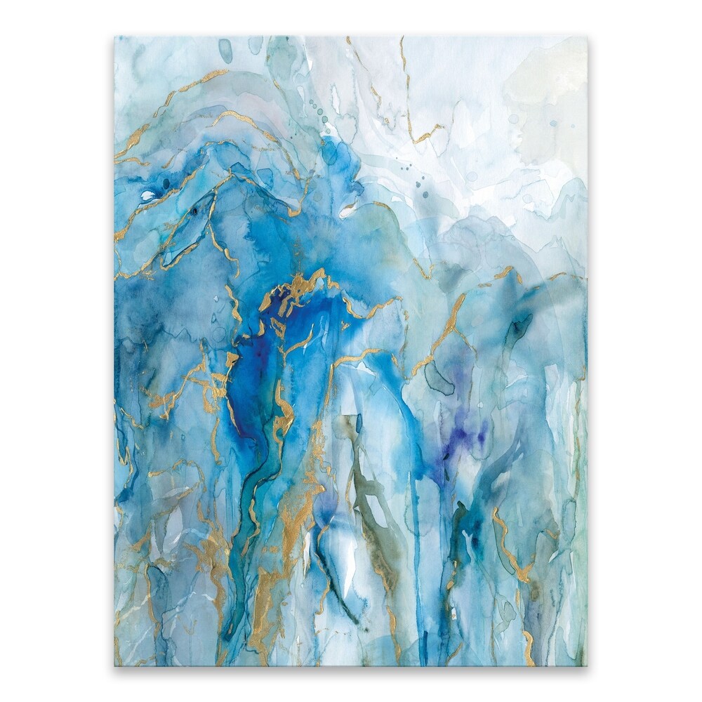 Abstract Lapis Acrylic Wall Art - 30W x 40H x 0.75D - Multi-Color Modern Painting for Living Room, Bedroom & Office Decor