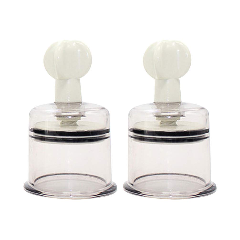 PRETYZOOM 2-Pack Premium Nipple Suckers - Body Stimulator & Breast Massager Sex Toy for Couples - Vacuum Suction Cup for Sensual Play & Intimacy Enhancement - Perfect for Foreplay, Roleplay & Spicing Up Your Relationship