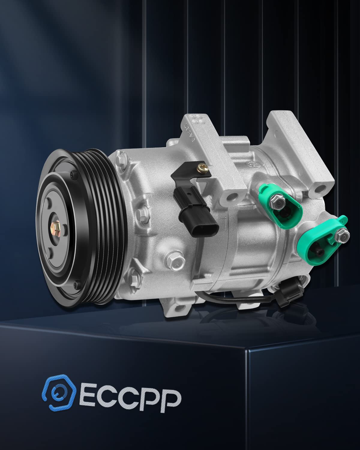 ECCPP Air Conditioning Compressor for Hyundai Sonata 2012-2018 & Kia Optima 2.0L 2.4L - A/C Compressor with Clutch - Perfect for Summer Cooling & HVAC System Repair