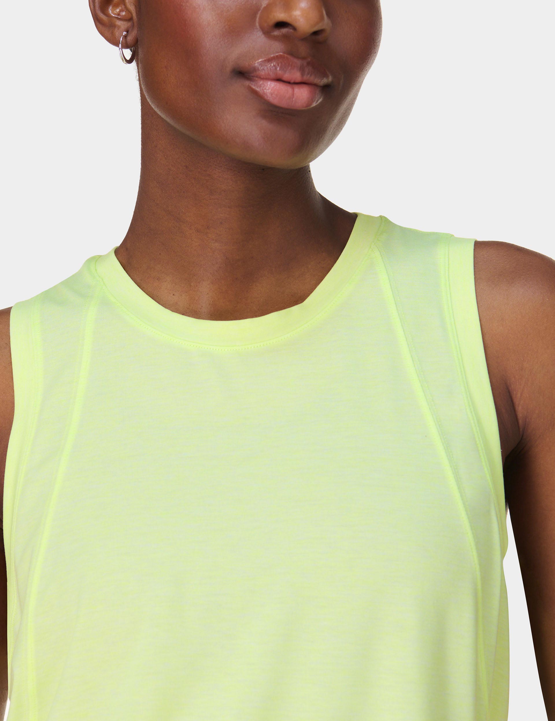 Soft Flow Studio Vest for Women - Lightweight Pomelo Green Cardigan for Layering, Yoga, and Casual Wear