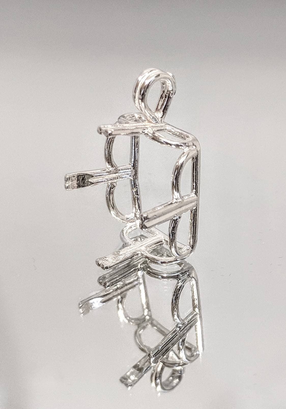 10x8mm & 20x15mm Emerald Cut Pendant Setting - Solid Sterling Silver or 14K Gold (Yellow/White) - Handcrafted in USA - Perfect for Engagement Rings, Anniversary Gifts & Jewelry Making