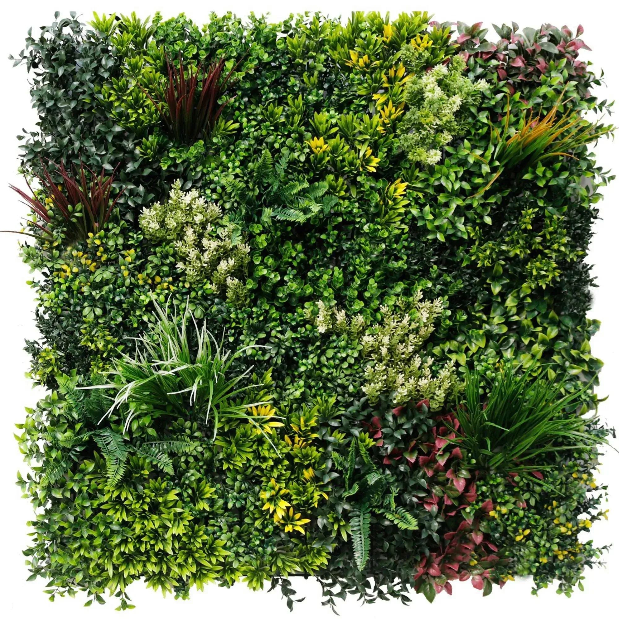 Vertical Garden Wall Panels Set of 3 - 1m x 1m (3 SQM) UV Resistant Indoor/Outdoor Living Wall Decor for Home, Office & Balcony