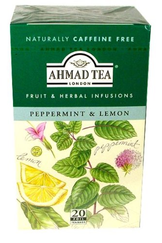Organic Peppermint & Lemon Herbal Tea Bags - Caffeine-Free, Natural Digestive Aid & Stress Relief - Perfect for Afternoon Relaxation & Evening Wellness