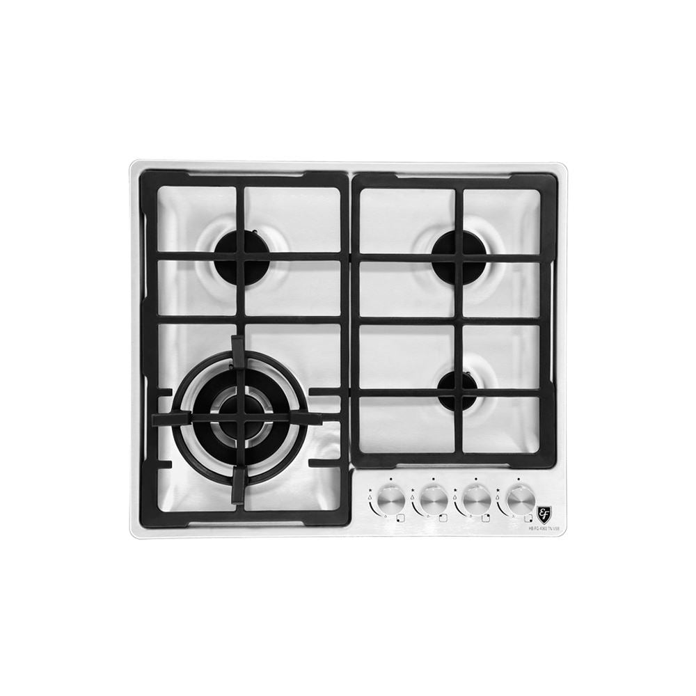 EF HB FG 4060 TN VSB Built-in Induction Hob - 60cm Black Glass Cooktop with Touch Controls, Perfect for Modern Kitchens & Home Cooking