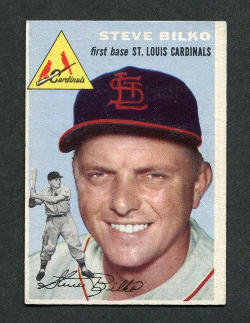 1954 Topps #116 Steve Bilko St. Louis Cardinals Baseball Card - Vintage Collectible for Sports Memorabilia Fans & MLB History Enthusiasts - Perfect for Display, Trading, and Investment