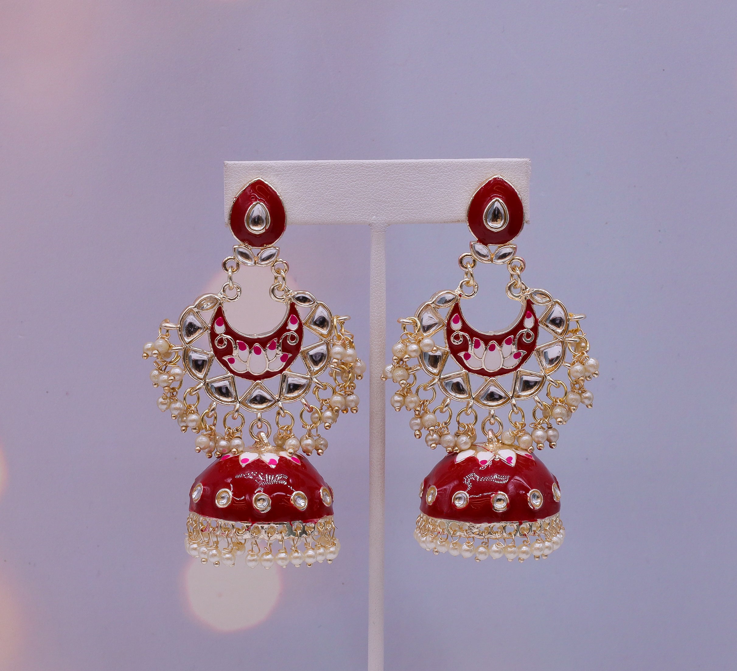 Gayathri Earrings for Women - Stylish Gold-Plated Indian Jewelry for Parties, Weddings & Festivals | Perfect Gift for Her