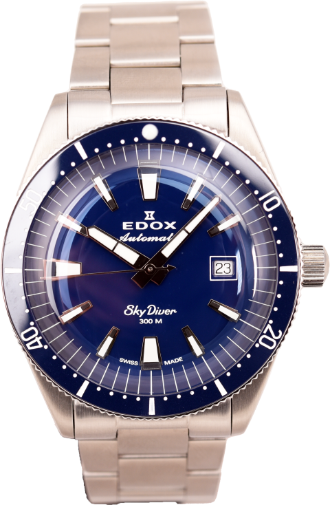 Edox SkyDiver Limited Edition 80126 3BUN BUIN Men's Watch - Pre-Owned Luxury Diver Watch for Collectors & Adventurers | Perfect for Diving, Special Occasions & Watch Collections