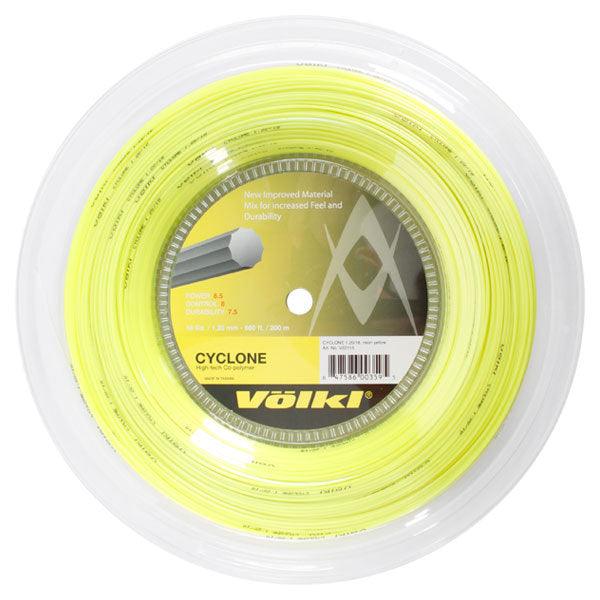 Cyclone 18G Neon Yellow Tennis String Reel - Professional Tennis String for Spin & Control - Perfect for Tennis Players & Coaches - Use for Tournament Play & Practice Sessions