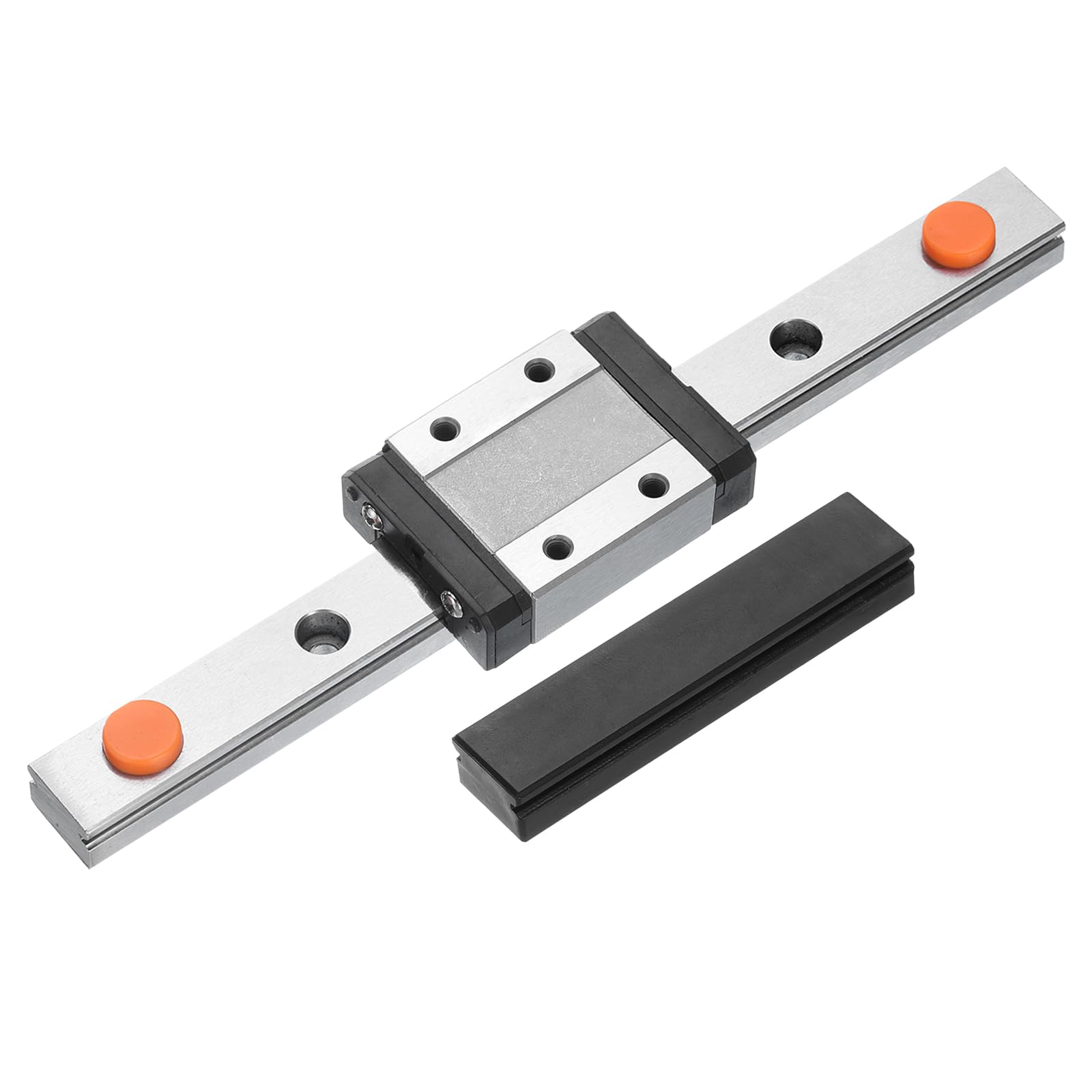 uxcell MGN12 150mm Linear Rail Guide with MGN12C Sliding Block for 3D Printers & CNC Machines - DIY Precision Motion System for Laser Cutters, Engraving Machines & Automation Projects (Black)
