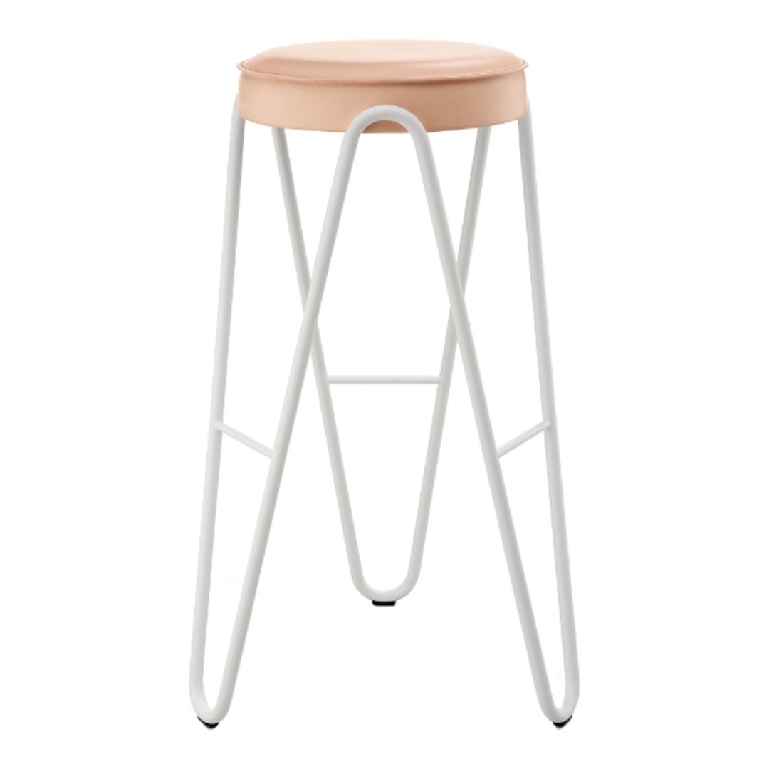 Apelle Adjustable Height Jump Bar Stool - Modern Kitchen Island & Counter Stool for Dining, Home Bar, and Office Use