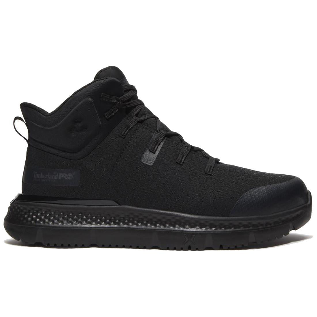 Intercept Puncture Resistant Steel Toe Work Boots for Men - Black Ripstop Safety Shoes for Construction, Warehouse & Outdoor Work