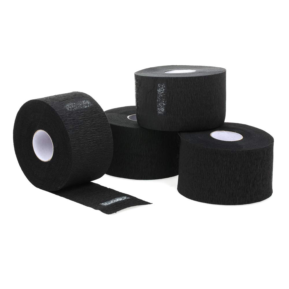 Stretchable Black Paper Neckband Strip for Hairdressing, Hair Washing & Makeup | Disposable Salon & Barber Accessory | Perfect for Salons, Spas & Home Use - POOWE