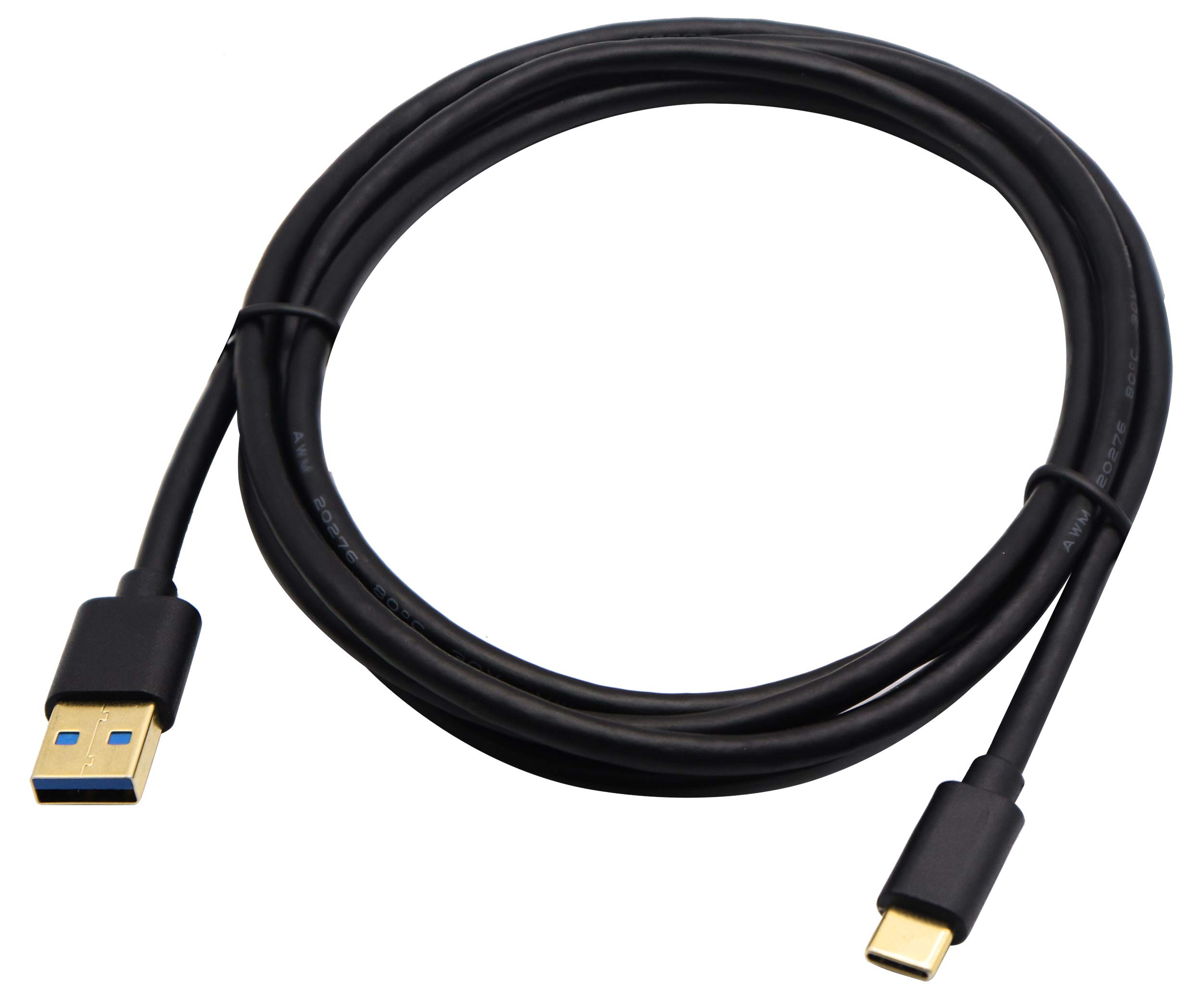 ZDYCGTime USB 3.0 Type C Extension Cable - A Male to C Male 1.8M Fast Charging & Data Sync Cable for Huawei P10/P9/P20, Samsung Galaxy S10/S9/S8/Note 8/9, Google Pixel - Perfect for Home, Office & Travel Charging Needs