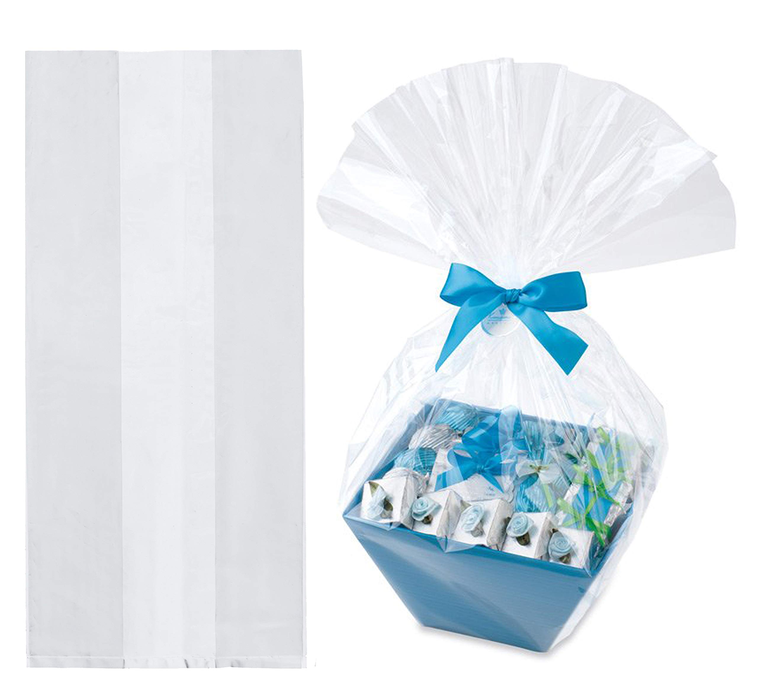 APQ 250 Pack Clear 18x16x40 Gusset Bags - 1.50 Mil Thick Expandable Polyethylene Bags for Industrial, Food Service & Healthcare | Perfect for Bulk Storage, Packaging & Organization