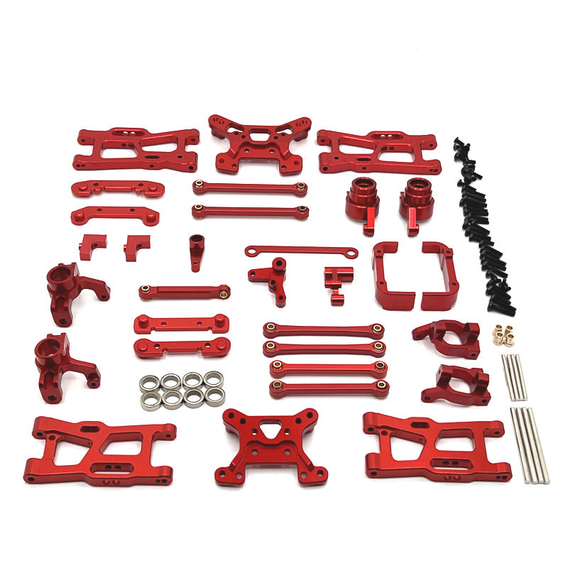 WLtoys 144016 144018 RC Car Metal Upgrade Kit - Aluminum Alloy Arms, Links & Steering Cups for Off-Road Racing & Bashing