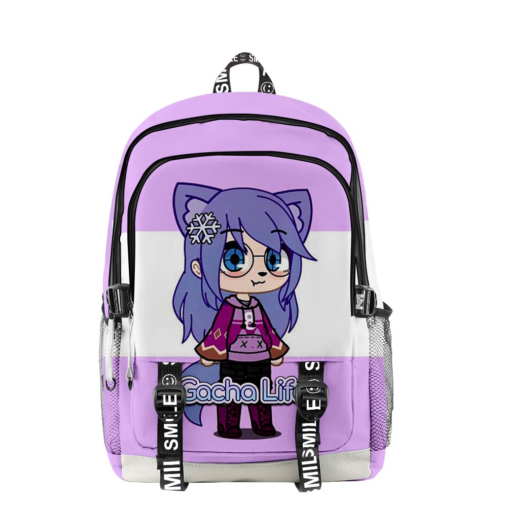 3D Gacha Life Backpack - Oxford Travel Bag for Teens & School