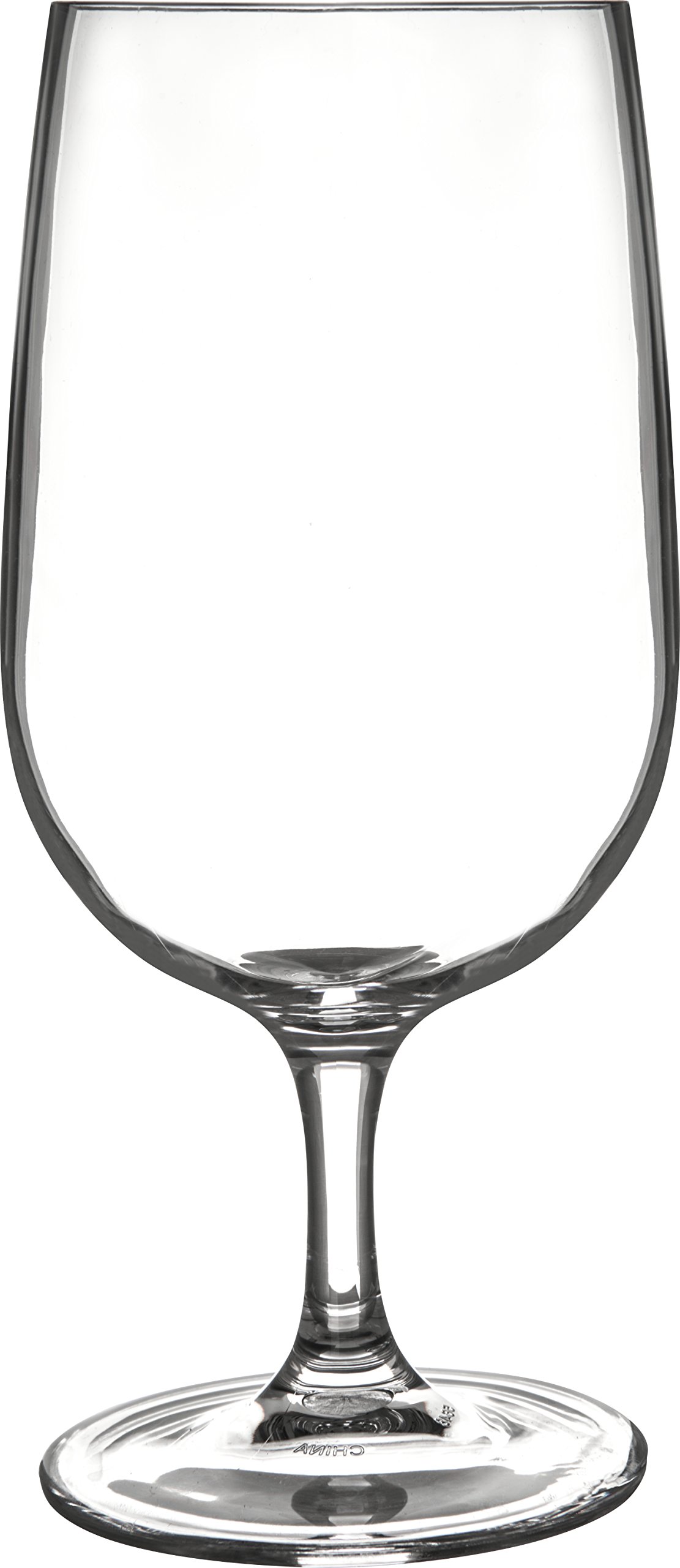 Carlisle Alibi 15 oz Clear Round Plastic Water Glasses for Restaurants, Catering & Kitchens - Durable Drinkware for Iced Tea, Juice & Beverages - Pack of 24