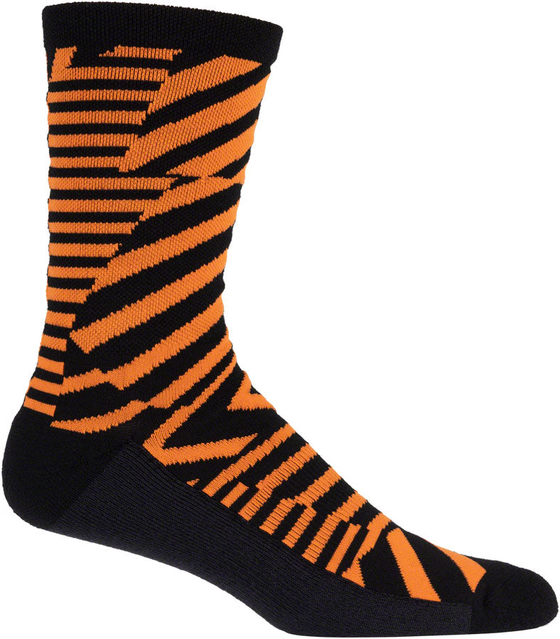 45NRTH Dazzle Midweight Wool Sock - Warm Thermal Hiking Socks for Men & Women, Breathable Moisture-Wicking Winter Socks, Medium Size, Orange - Perfect for Skiing, Snowboarding & Outdoor Adventures