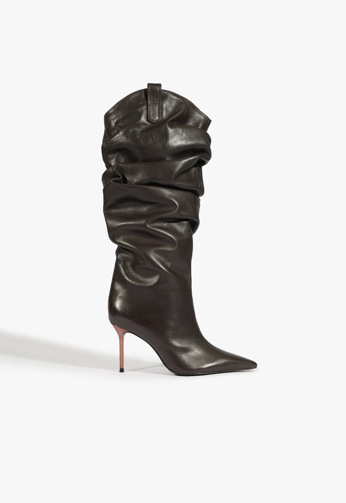 Beverly Atanado Women's Leather Boots with Mid Heel - Size W24, Style S2209500200002 | Perfect for Casual Outfits, Office Wear & Night Out