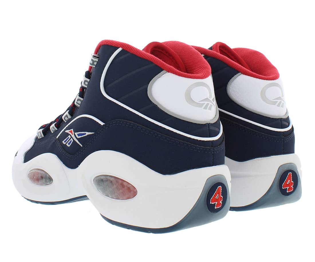 Reebok Men's Question Mid Basketball Shoes - High-Performance Workout & Gym Sneakers for Training, Running, and Court Play