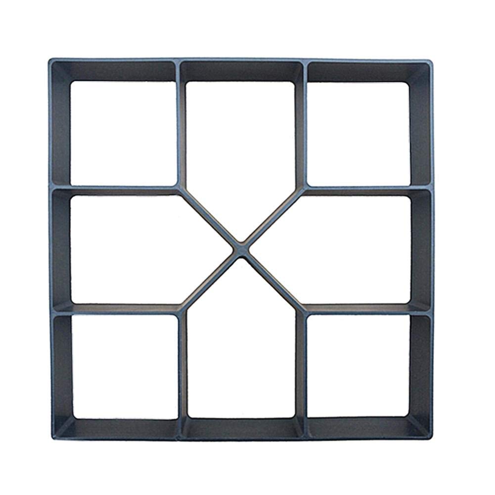 Reusable Concrete Walk Maker Mold - DIY Garden Path Pavement Tool for Cement Stepping Stones & Brick Paving - Perfect for Lawn, Patio, Yard & Outdoor Landscaping Projects (Square Design)