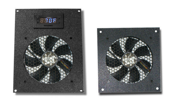 Dual & Single 120mm Fan Kit with Programmable Thermal Controller - Intake & Exhaust Cooling System for PC Gaming & Computer Case Airflow Optimization