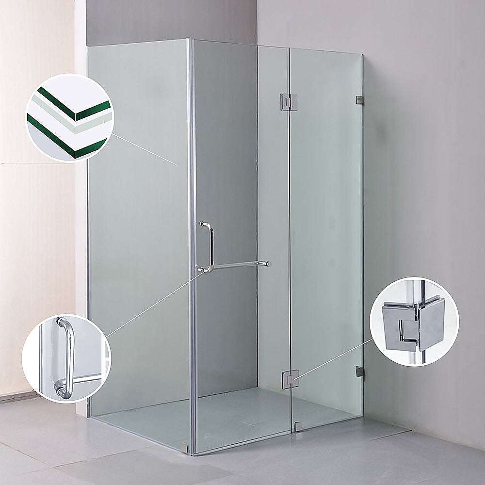 10mm Frameless Glass Shower Screen 1000x700mm - Modern Bathroom Enclosure by Della Francesca | Perfect for Walk-in Showers & Spa Bathrooms