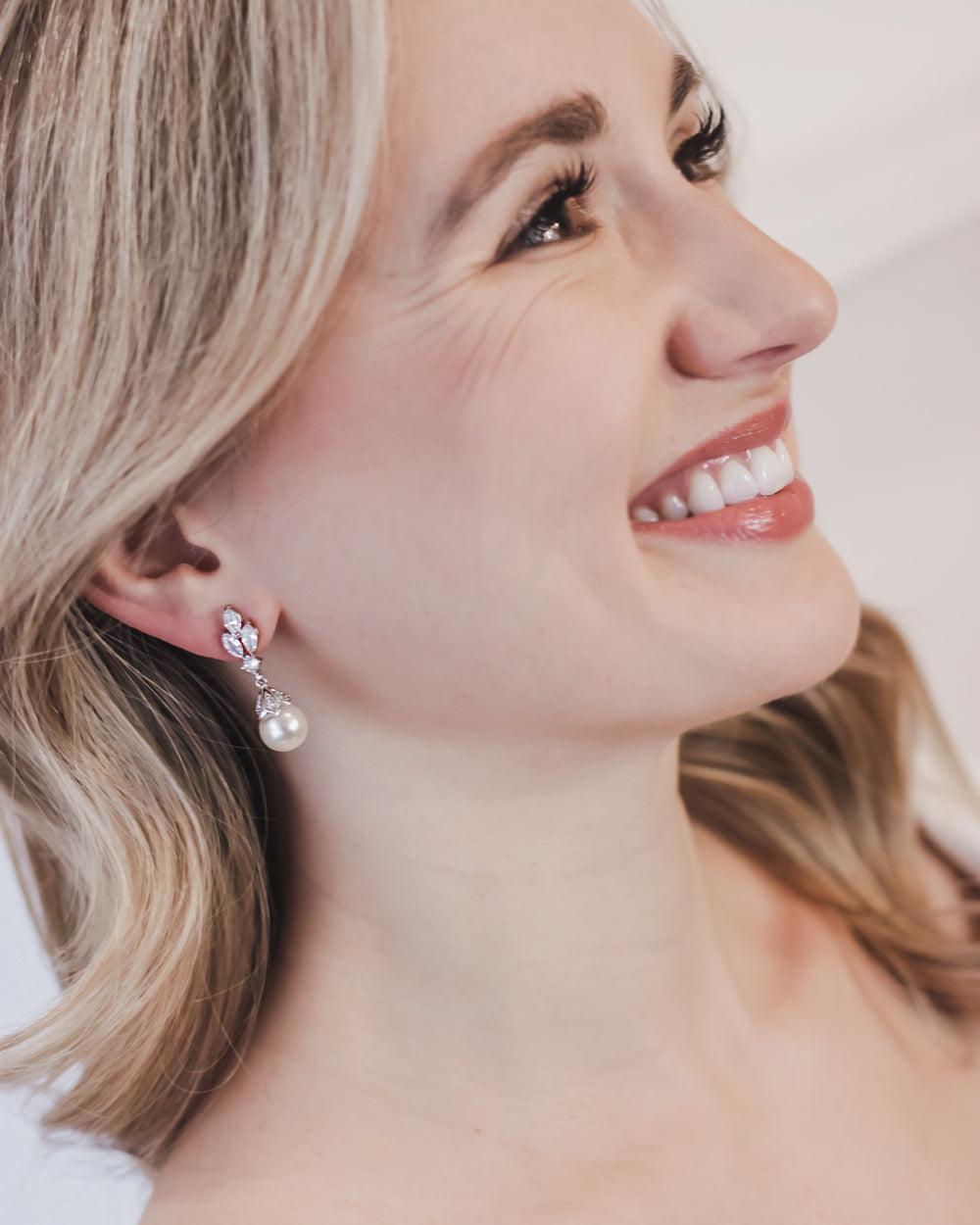 Bethany Pearl CZ Stud Earrings for Women - Elegant Cubic Zirconia & Pearl Jewelry Gift for Birthday, Anniversary, Wedding, Party & Everyday Wear
