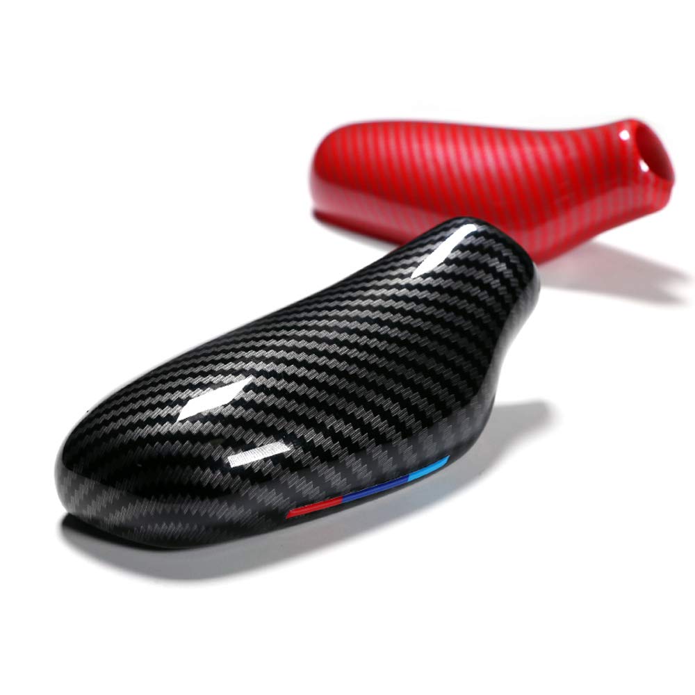 GZXinWei Red ABS Gear Shift Knob Cover - Universal Car Sticker Decal for Automatic Transmission - Enhances Interior Style & Grip (Fits Most Vehicles) - Perfect for Car Enthusiasts & Customization Lovers
