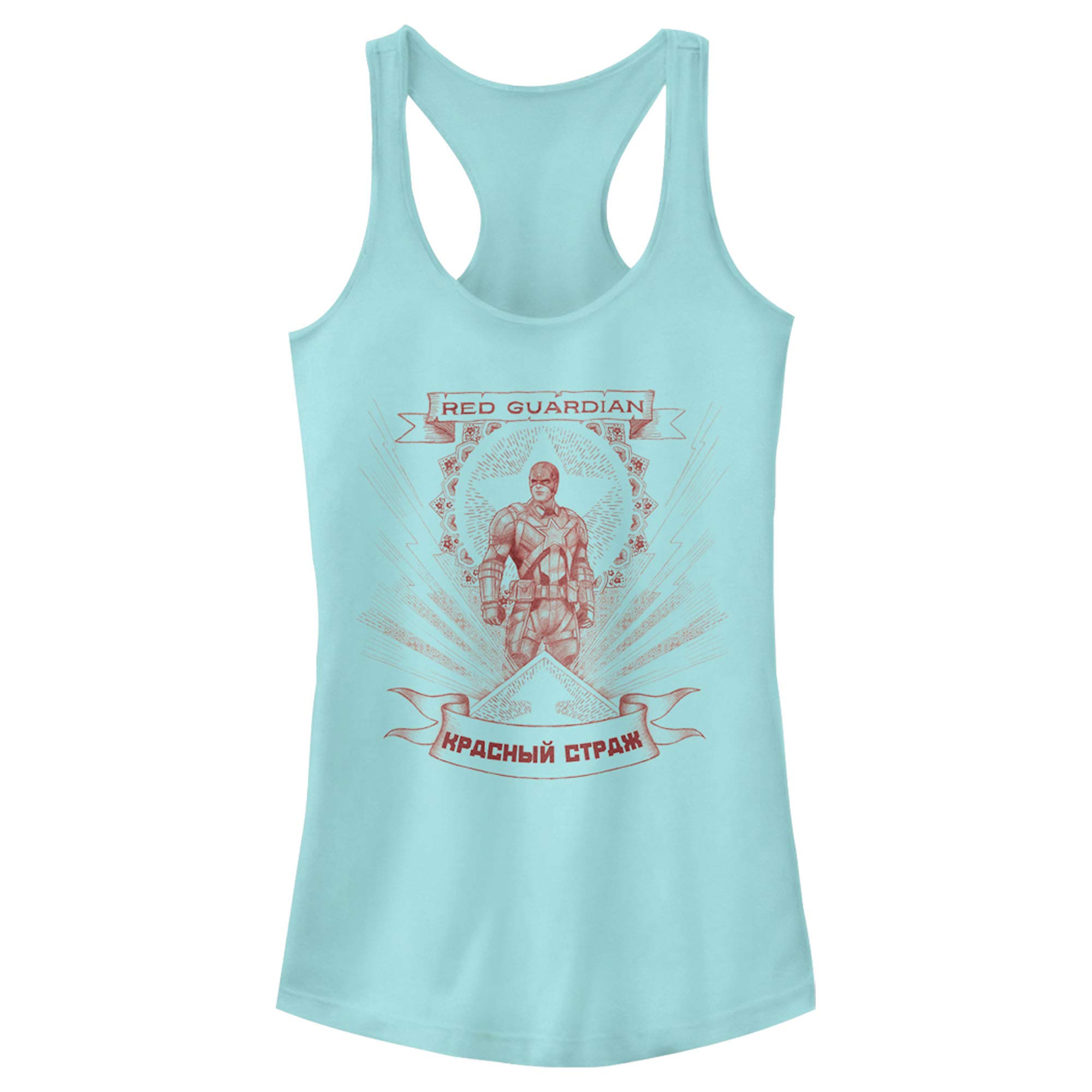 Marvel Black Widow Guardian Halo Racerback Tank Top for Women - Junior's Graphic Tee - Superhero Cosplay & Casual Wear