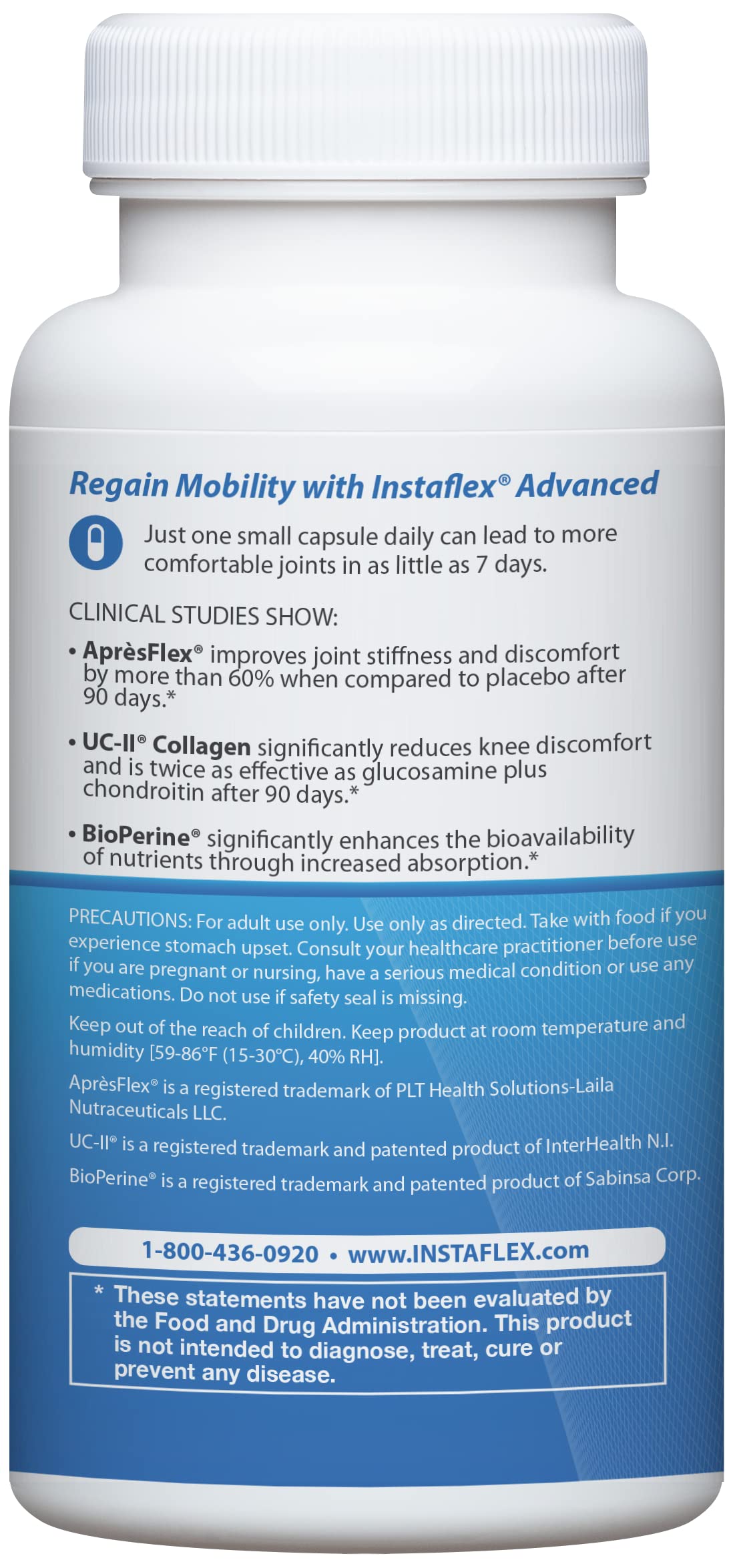 Instaflex Advanced Joint Support Supplement Capsules - Doctor Formulated with UC-II Collagen & 5 Powerful Ingredients for Joint Pain Relief (60 Count) - Ideal for Active Lifestyles, Arthritis Support & Daily Mobility