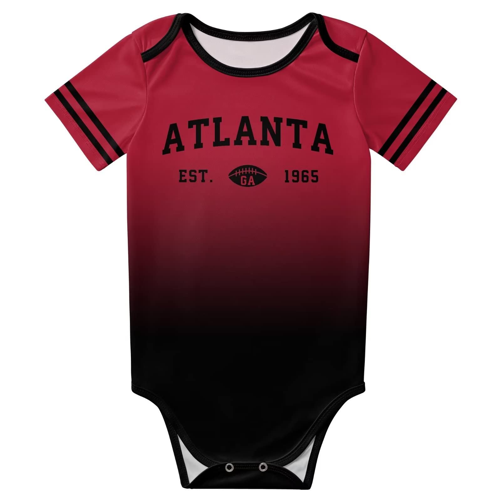 Custom Newborn Football Baby Clothes - Personalized Short Sleeve Bodysuit with Name & Number - Perfect for Game Day, Photo Shoots & Family Outings