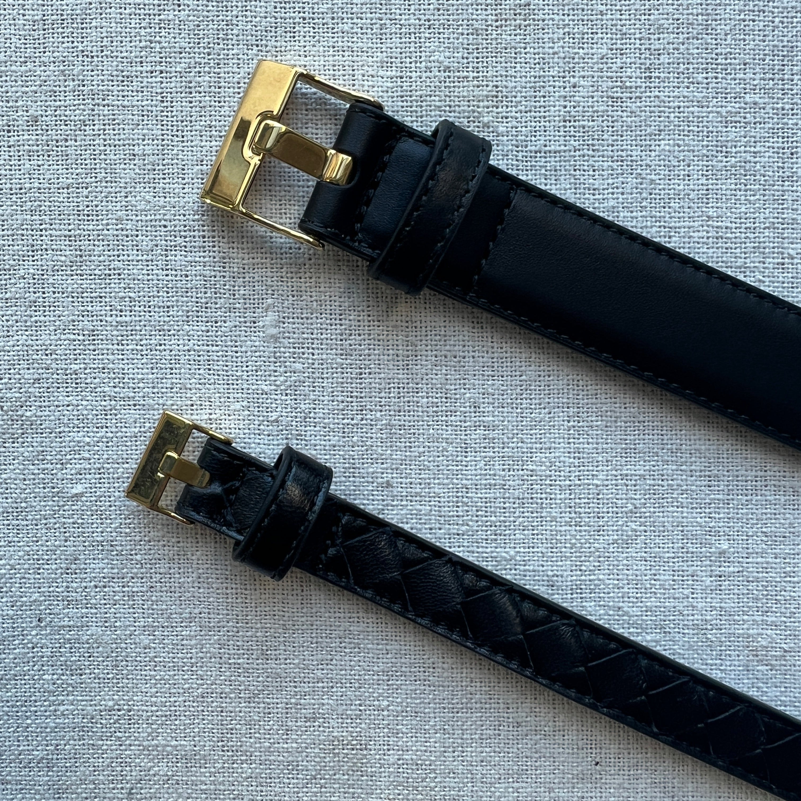 Premium French Calfskin Leather Belt 2.5cm Width - Classic Black Dress Belt for Men | Perfect for Business, Office & Formal Occasions