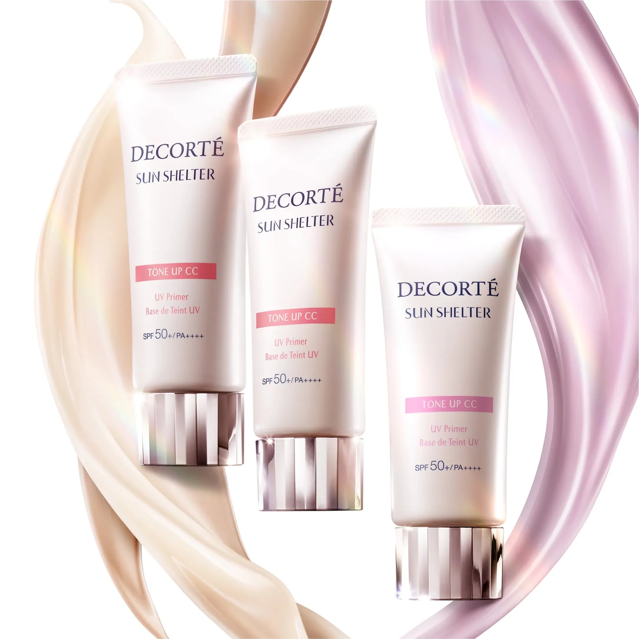Decorté Sun Shelter Tone Up CC UV Primer SPF 50+ Light Beige 35g - Brightening & Sun Protection for Daily Makeup Base | Perfect for Outdoor Activities & Beach Days