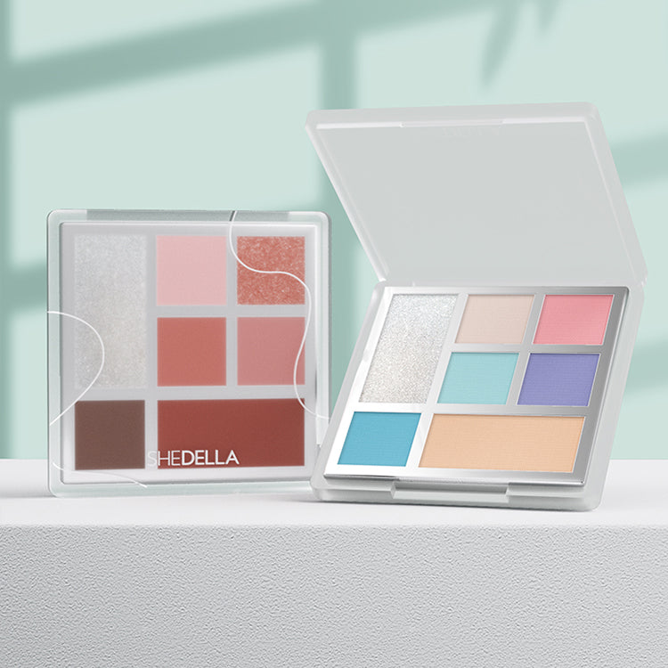 SHEDELLA Minimalist 7-Color Eyeshadow Palette - Natural & Matte Shades for Everyday Makeup, Party & Special Occasions