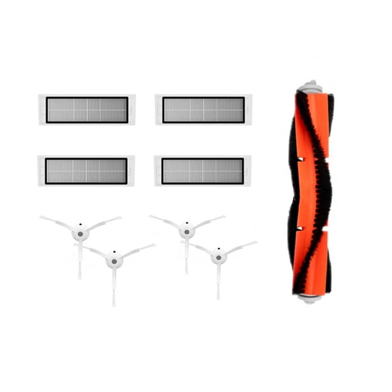 WENCY Vacuum Cleaner Accessories Kit - Main Brush, HEPA Filter & Mop Cloth for Xiaomi Roborock S50/S51/S55/S5/S6 - Replacement Parts for Xiaomi Robot Vacuum - Floor Cleaning Essentials (Clear) - Perfect for Pet Hair, Hardwood & Tile Floors