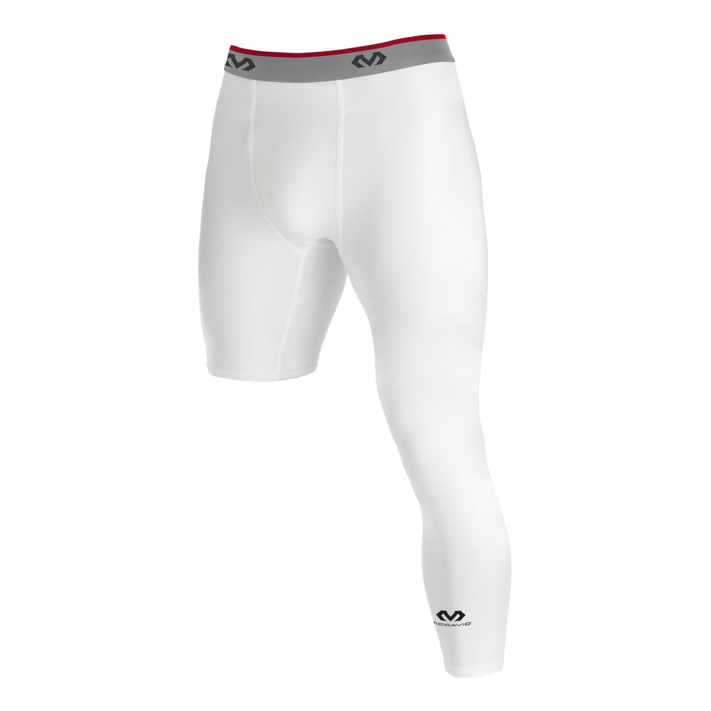 Reversible One Legged 3/4 Compression Tight - High Performance Workout Leggings for Running, Yoga & Gym - Moisture Wicking & Breathable Activewear