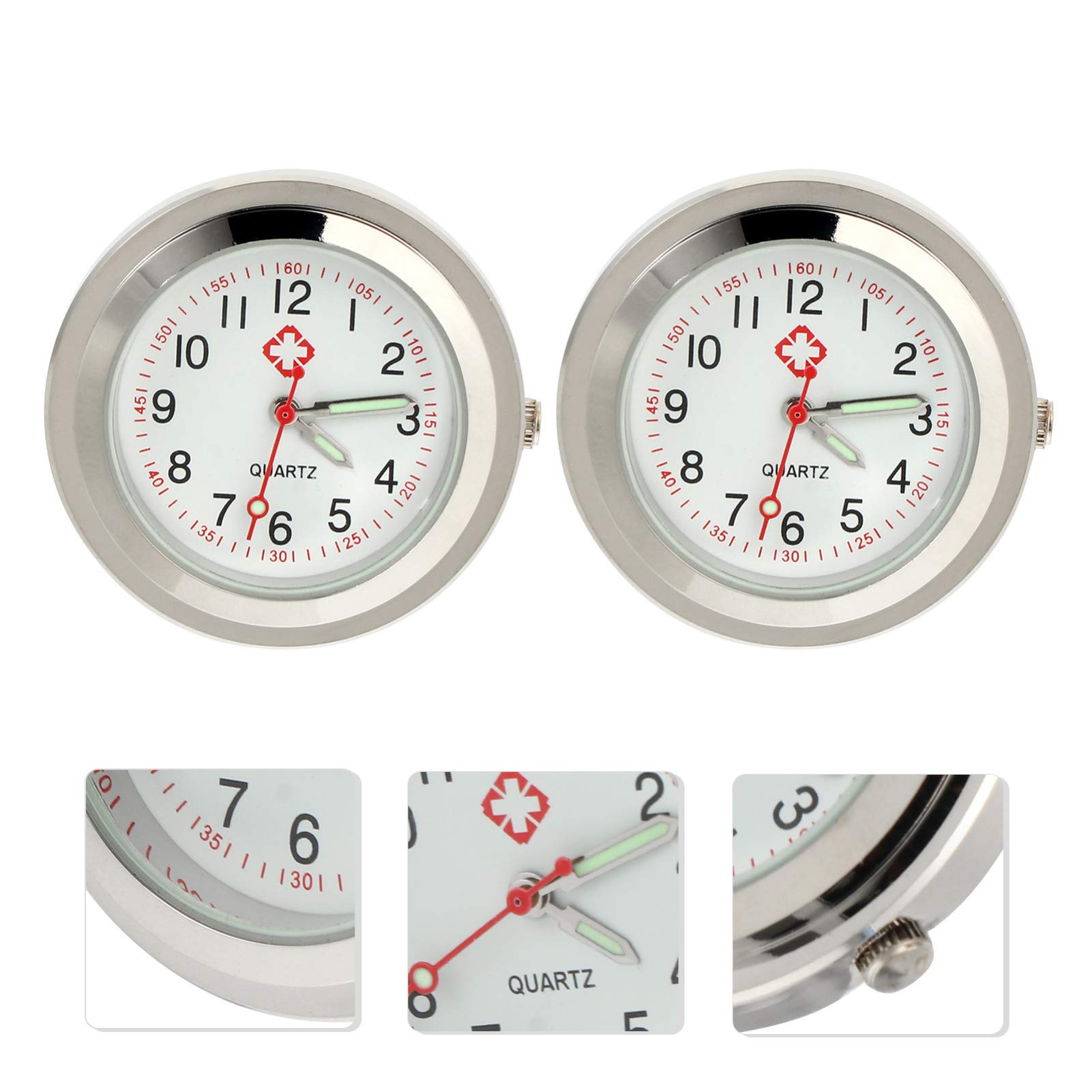 6-Piece Nurse Fob Watch Replacement Set - Quartz Pocket Watch Dials & DIY Watch Parts for Hanging Watches | Perfect for Medical Professionals, Collectors & Watch Repair Enthusiasts