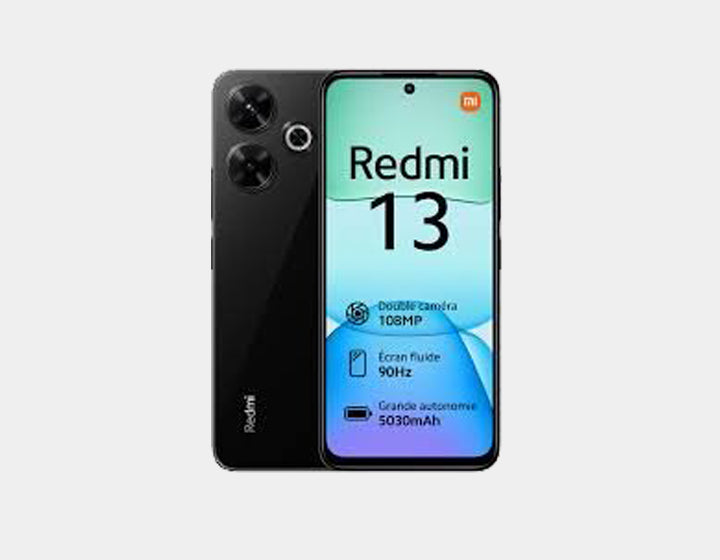 Xiaomi Redmi 13 4G Smartphone - 128GB ROM 6GB RAM Dual SIM Unlocked GSM (Midnight Black) - Perfect for Travel, Business & Everyday Use
