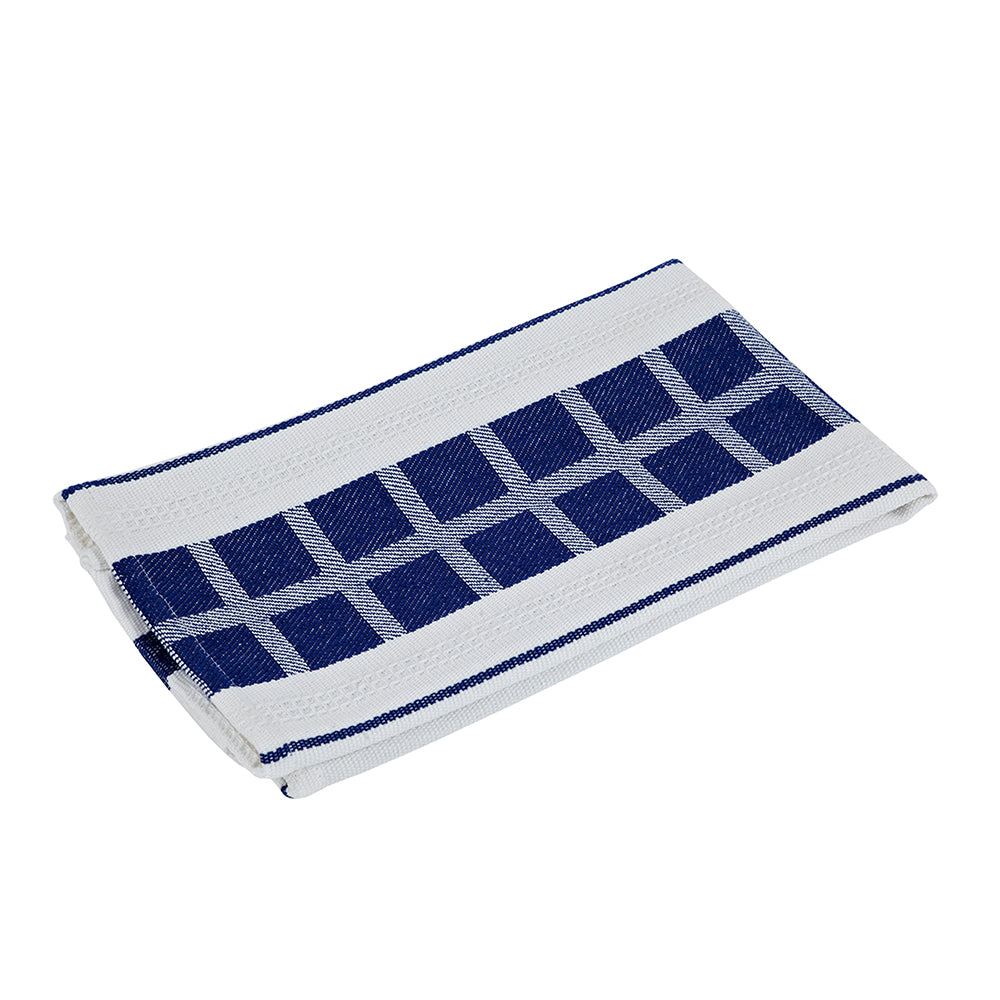 Premium Chef Tea Towel 50x70cm - Soft Absorbent Cotton Kitchen Towel for Cooking & Baking - Blue Dish Drying Towel for Professional Chefs & Home Cooks