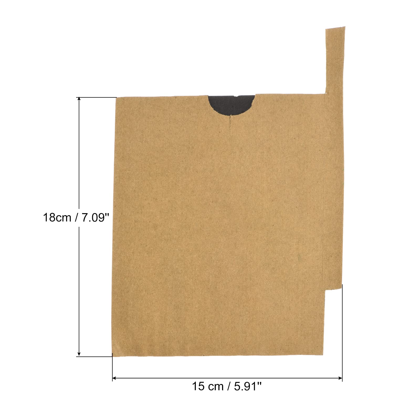 Meccanity 18x15cm Fruit Protection Bags - 100 Pack Paper Fruit Covers for Apple, Pear & Peach Trees | UV Resistant Yellow/Black Flower & Fruit Protection | Garden Pest Control & Sun Protection