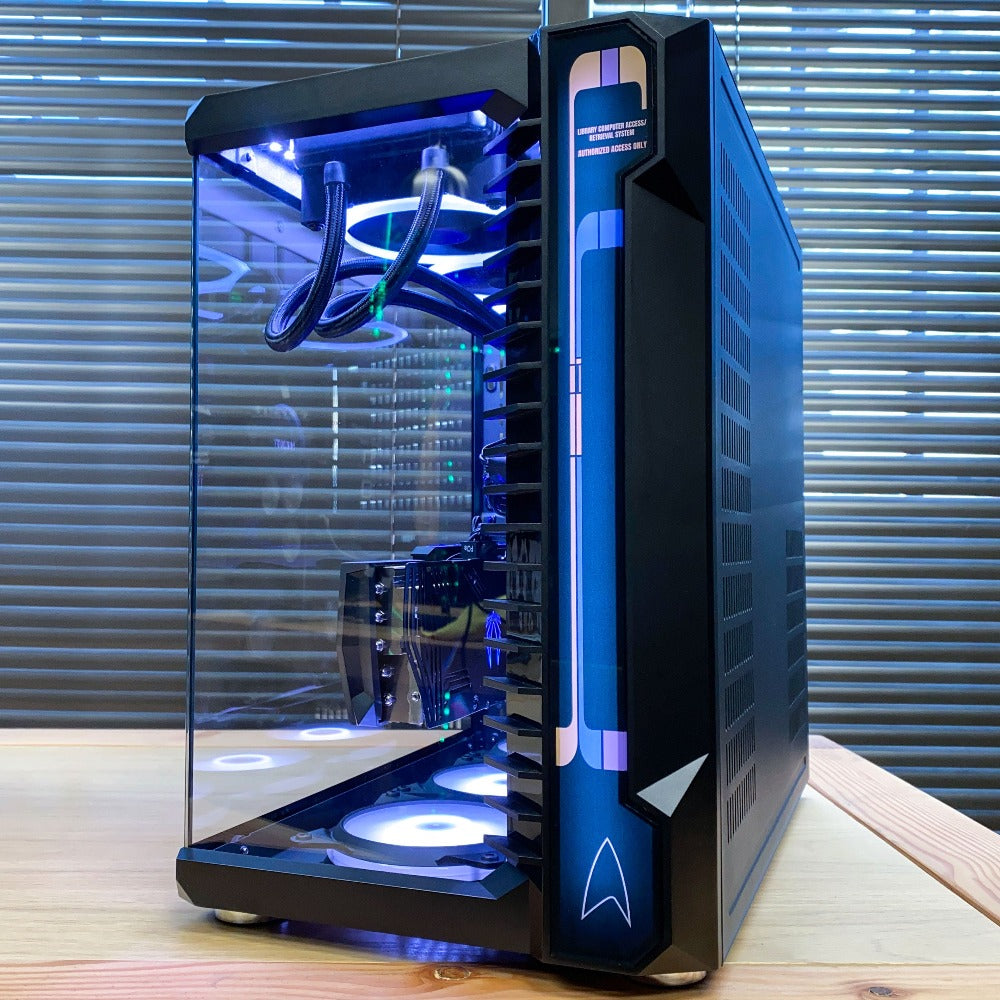 Geek Machine™ Star Trek Edition PC Gaming Case (BLACK) - Perfect for Sci-Fi Fans & Custom Gaming Rigs - Ideal for Star Trek Themed Setups & Collector Displays