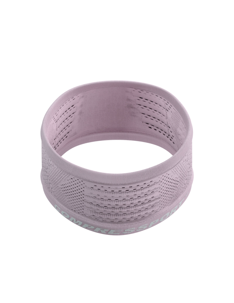 Compressport Unisex Headband On/Off - Sweat-Wicking Sports Headband for Running, Cycling & Fitness - Adjustable & Breathable (Roseate)