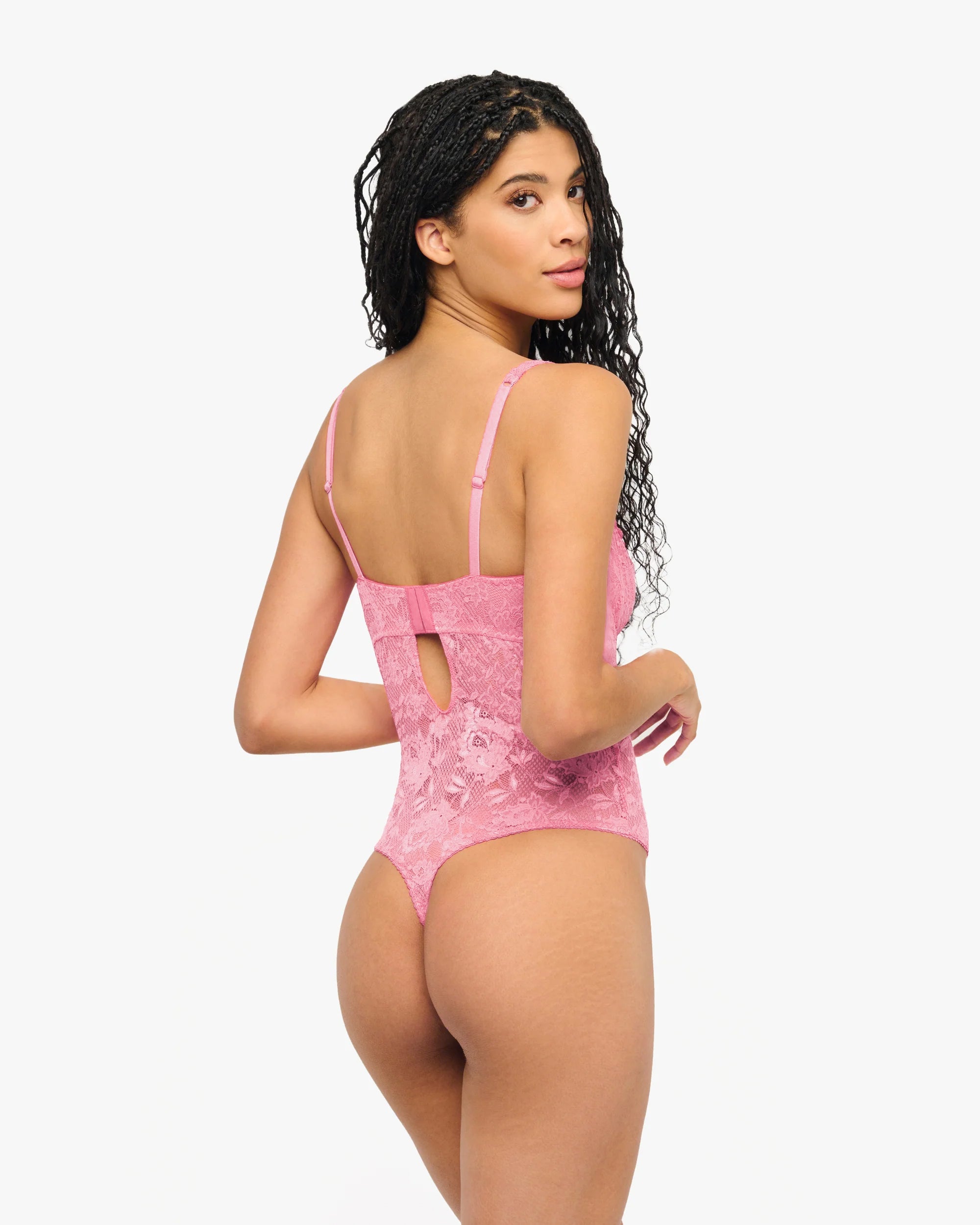 Sexy Balconette Bodysuit for Women - Lace Lingerie Bodysuit with Adjustable Straps & Thong Style - Perfect for Date Night, Boudoir & Special Occasions