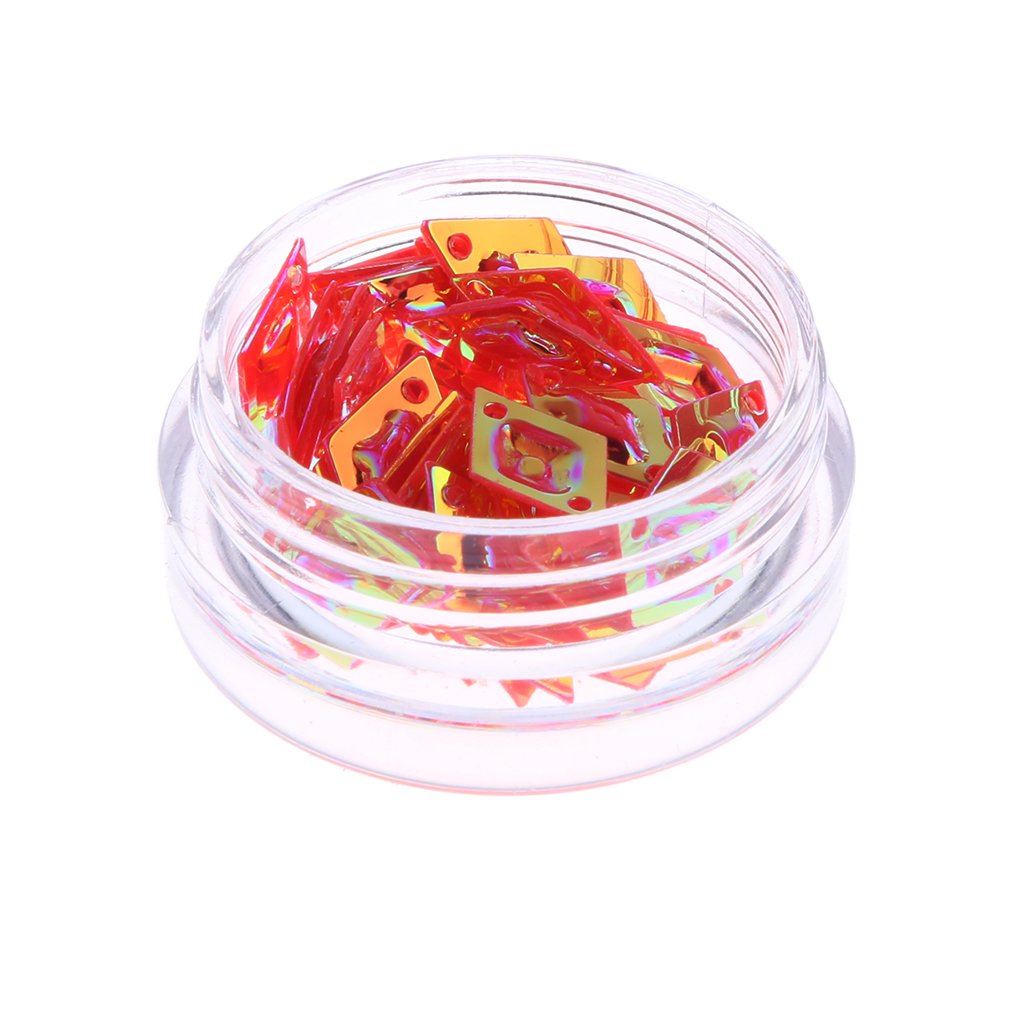 12Pcs Mixed Color Leaf-Shaped Nail Art Glitter Decorations for UV Gel & Acrylic Nails - DIY Manicure, Nail Salon Supplies, Party Nail Designs
