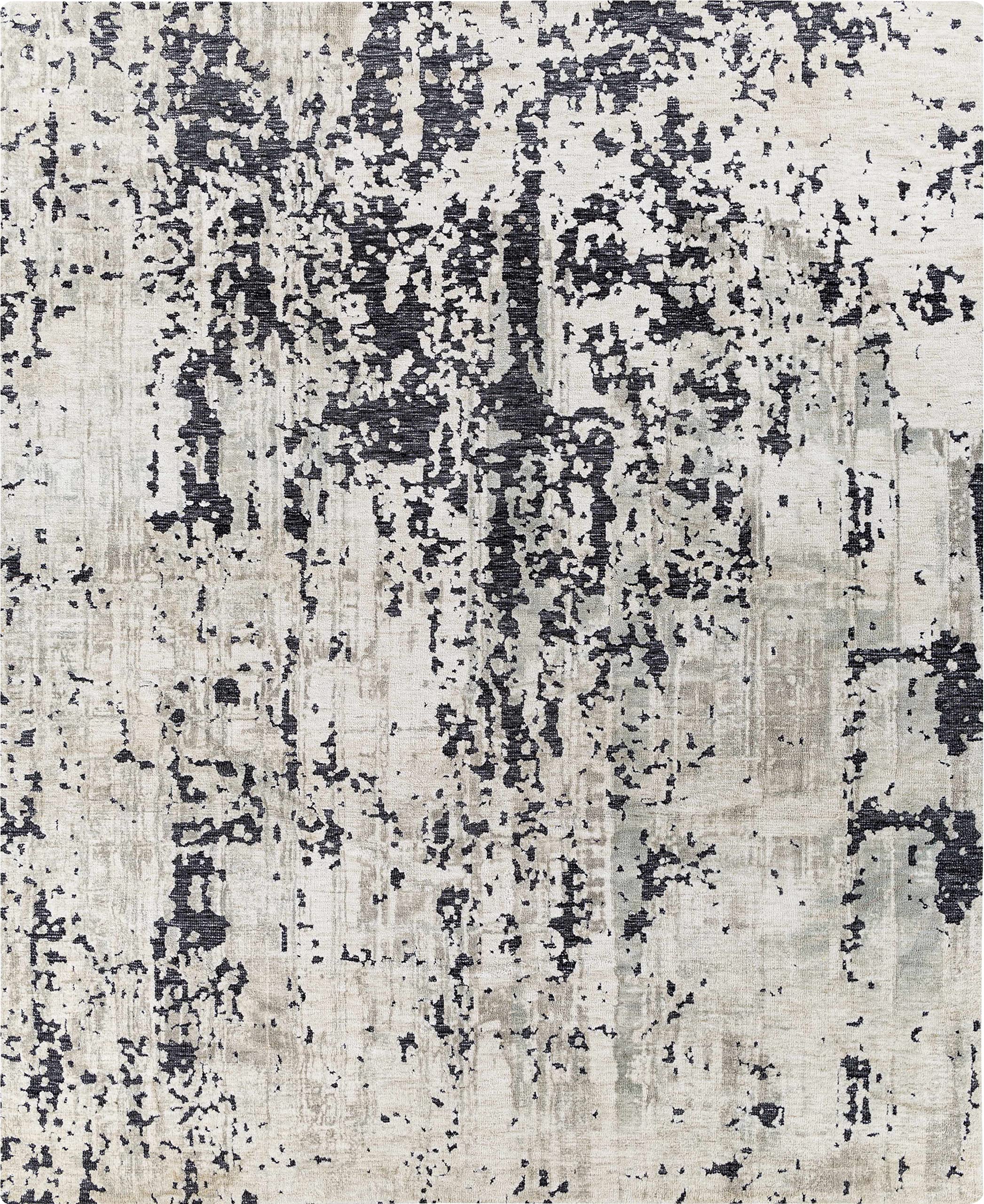 Modern Hauteloom Dundry Area Rug for Living Room & Bedroom - Soft Contemporary Design in Charcoal, Gray & Peach - 2' x 3' - Perfect for Cozy Home Decor, Apartment Styling & Office Spaces