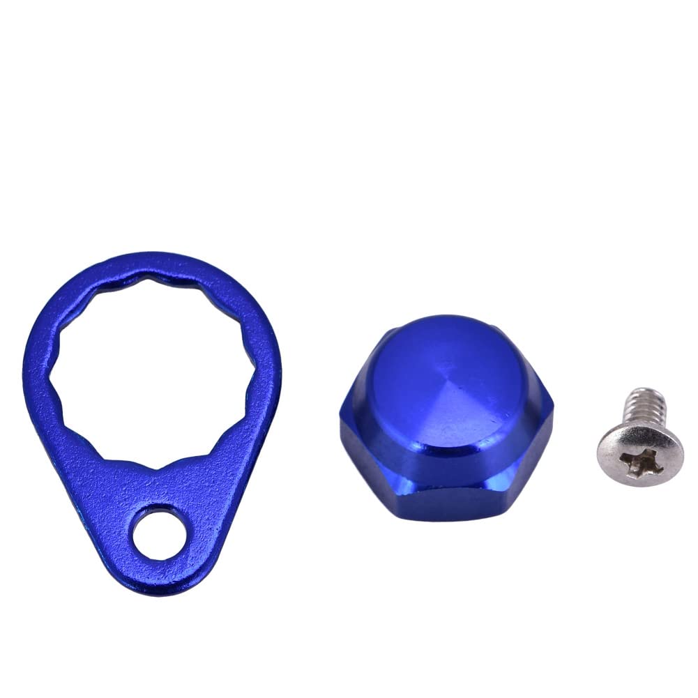 Diydeg Fishing Reel Screws Nut Caps - High Strength Anti-Rust Handle Locking Plate Screw Nuts for Saltwater & Freshwater Fishing - Perfect for Rod Repair & Maintenance Accessories