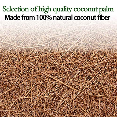10 Pack 11.8 Inch Coconut Fiber Tree Mulch Pads - Natural Plant Mulch for Flower Pots, Garden Beds & Landscaping - Eco-Friendly Weed Control & Moisture Retention for Healthy Plants